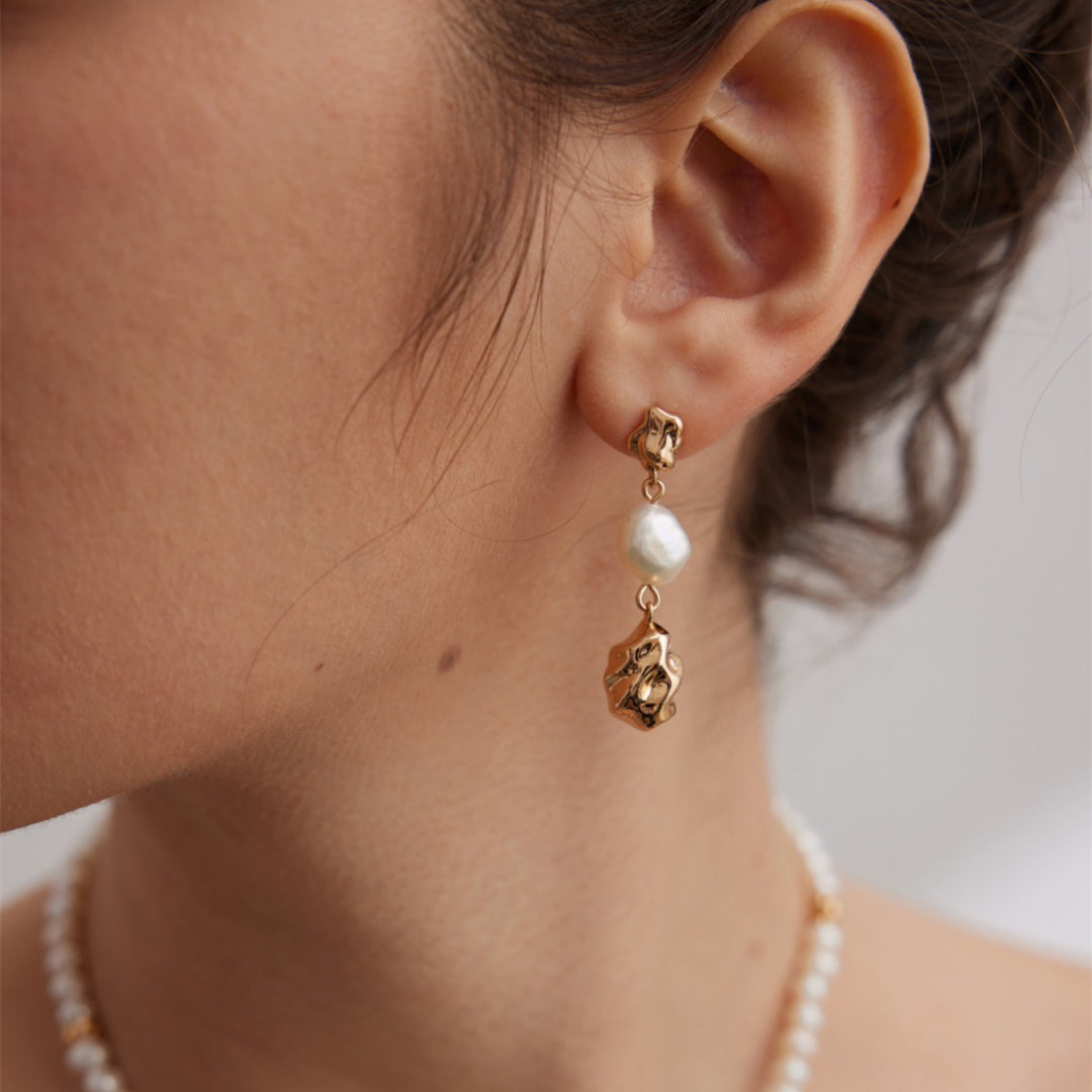 925 Sterling Silver Pearl Drop Earrings