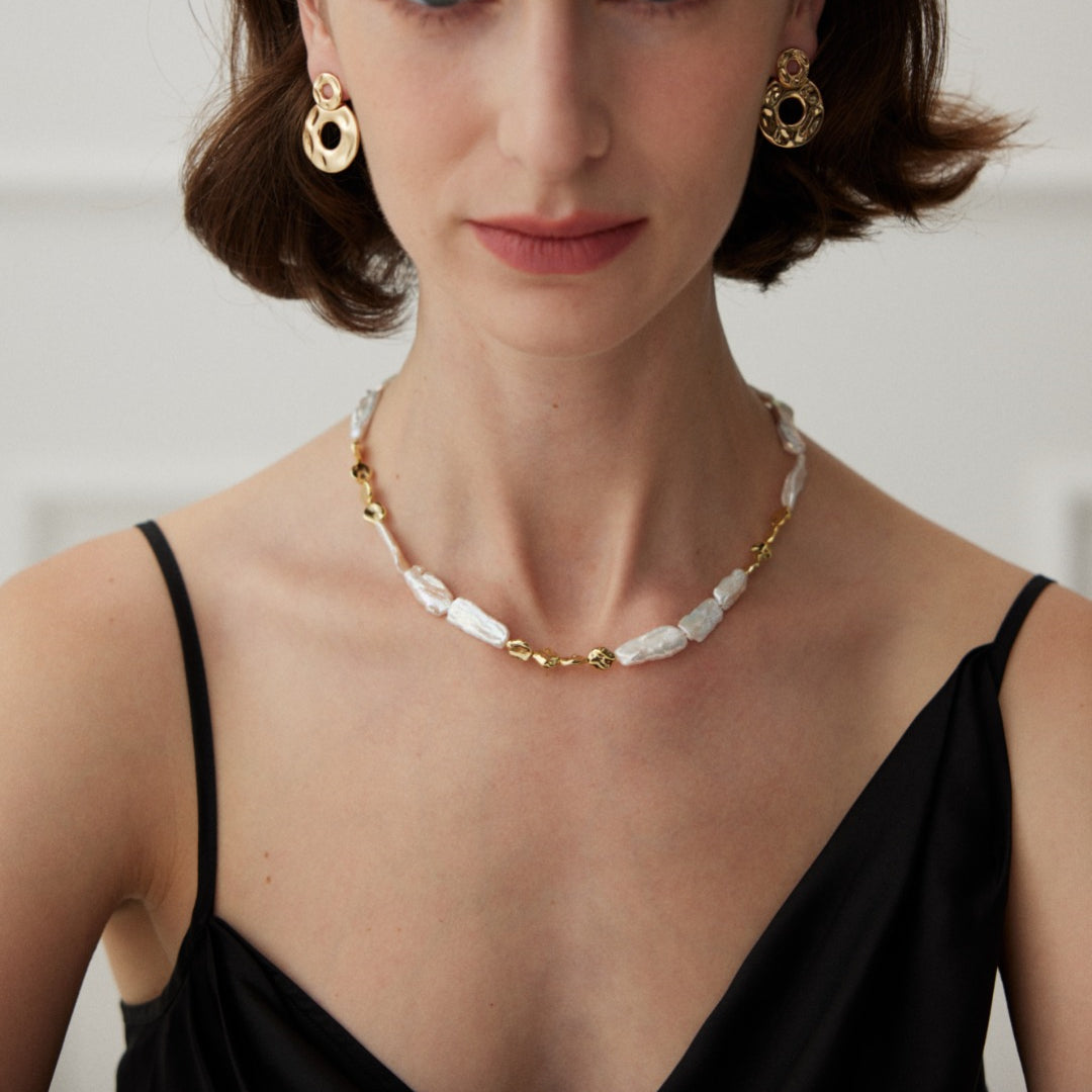 Vintage Baroque Freshwater Pearl Necklace