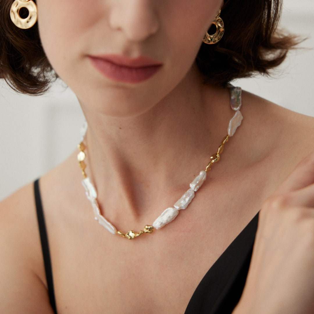 Vintage Baroque Freshwater Pearl Necklace