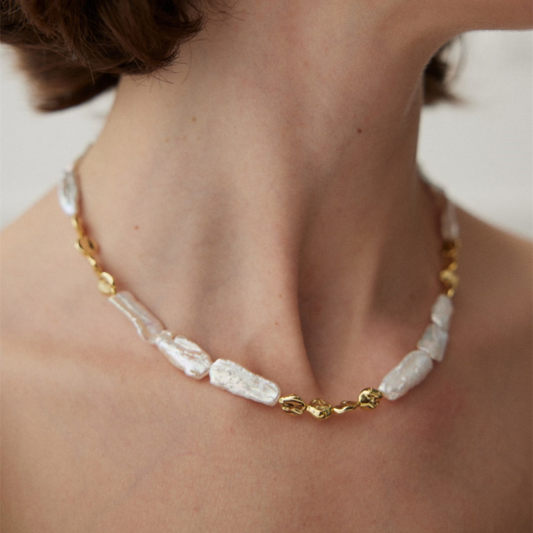Vintage Baroque Freshwater Pearl Necklace