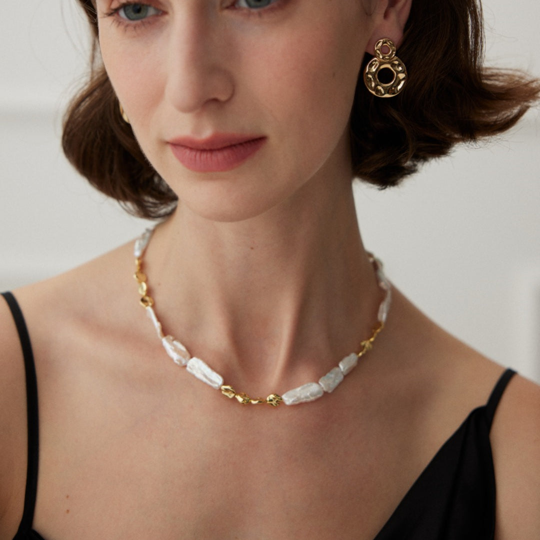 Vintage Baroque Freshwater Pearl Necklace