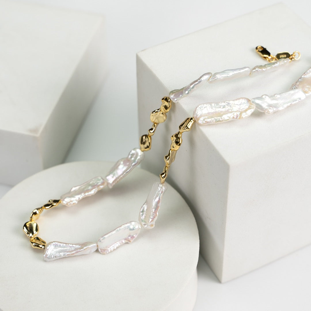 Vintage Baroque Freshwater Pearl Necklace