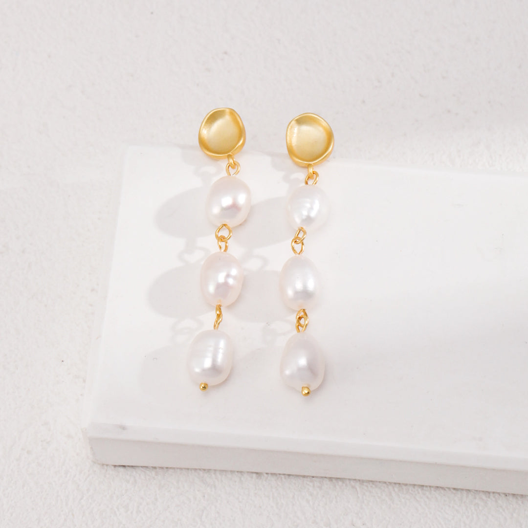 Baroque Pearl Drop Earrings