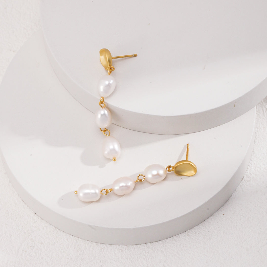 Baroque Pearl Drop Earrings