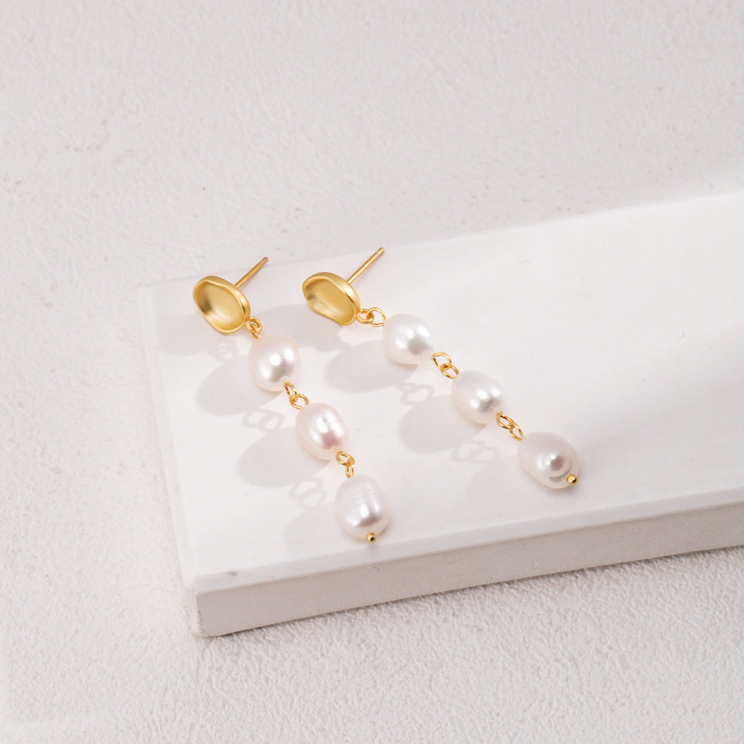 Baroque Pearl Drop Earrings
