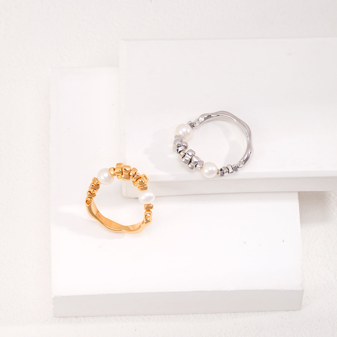 925 Sterling Silver Pearl Ring
