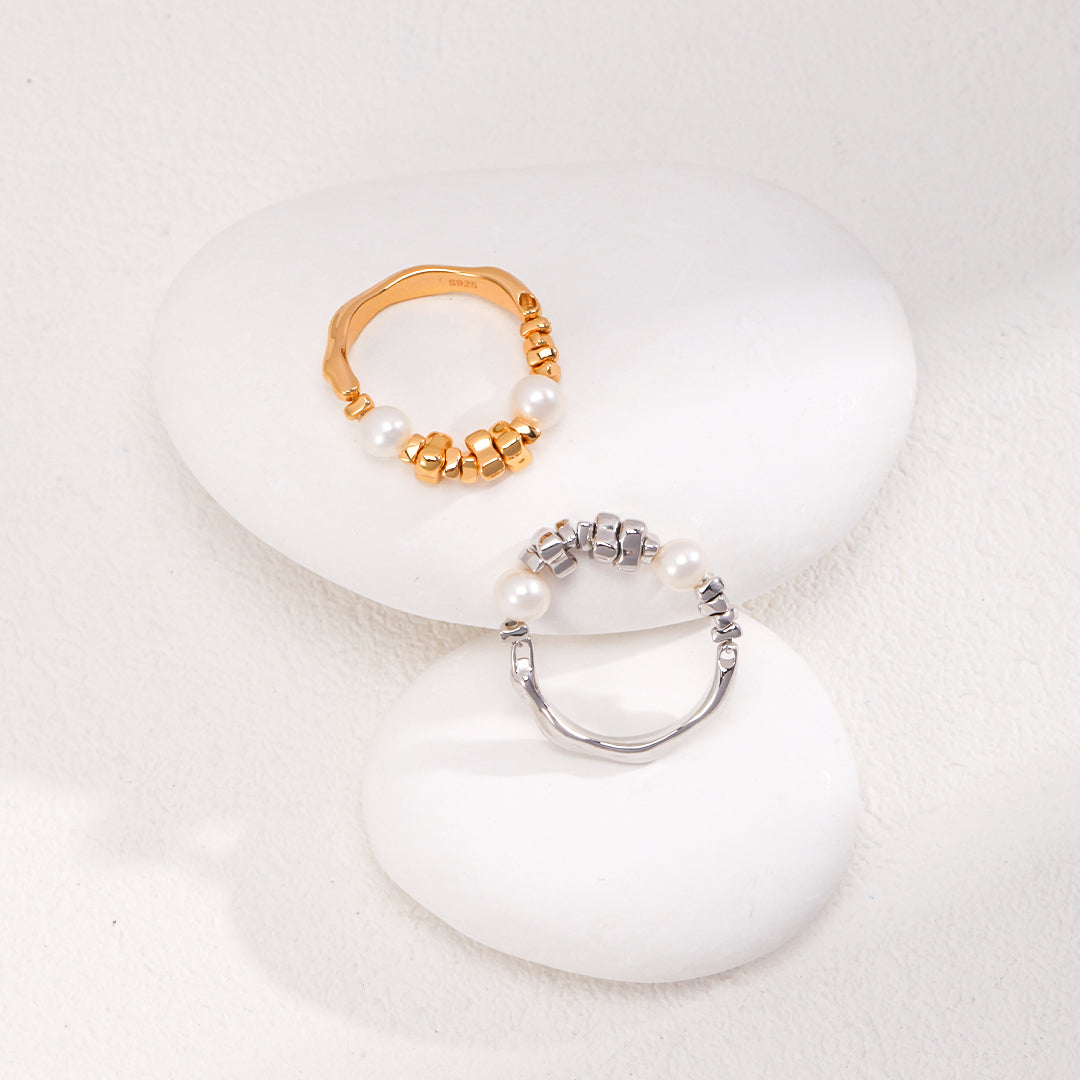 925 Sterling Silver Pearl Ring