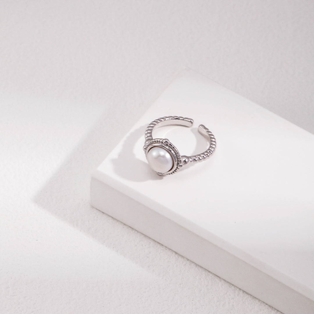 8mm Freshwater Pearl Adjustable Ring