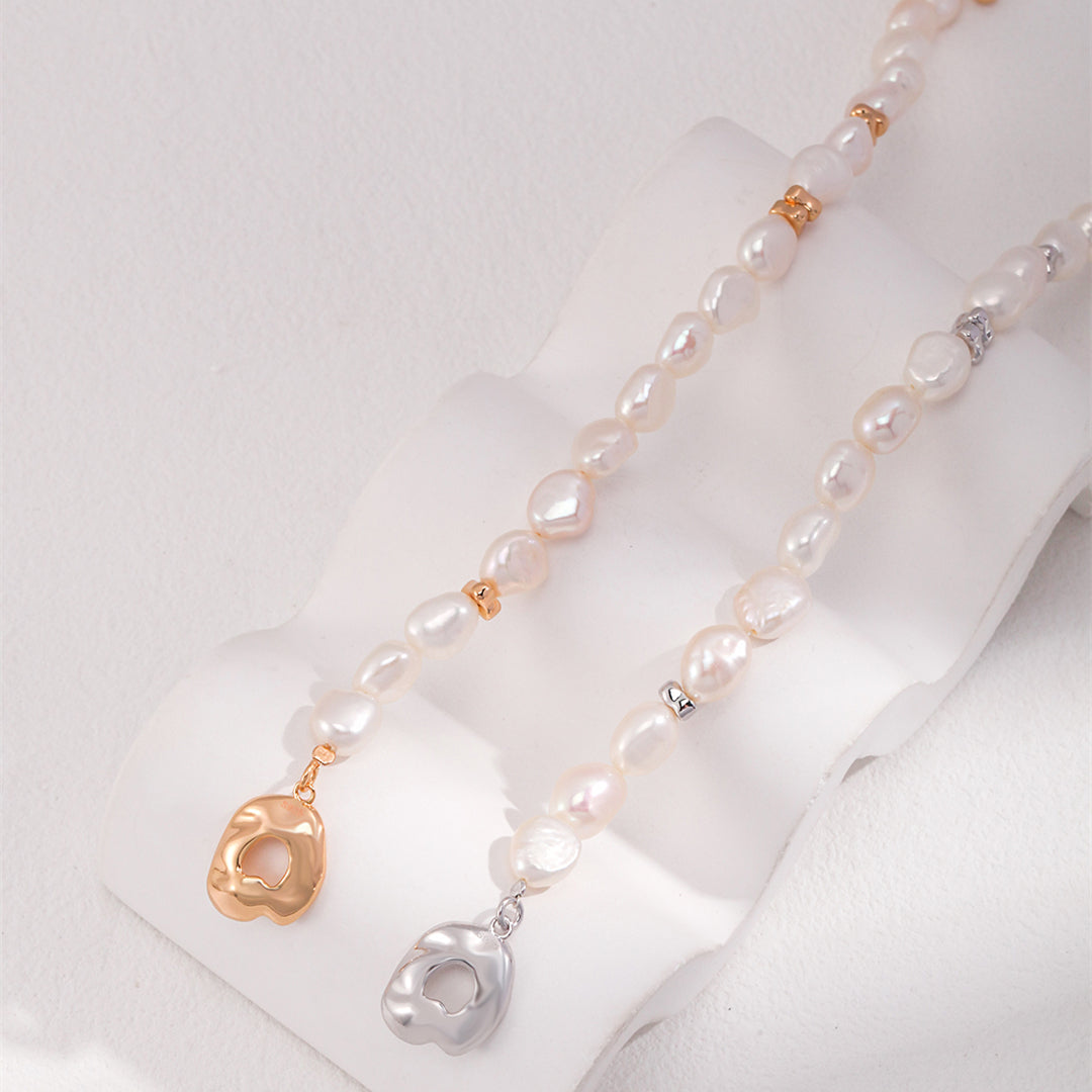 T-bar Clasp Baroque Pearl Bracelet