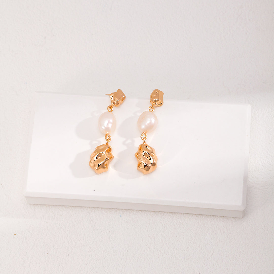 925 Sterling Silver Pearl Drop Earrings