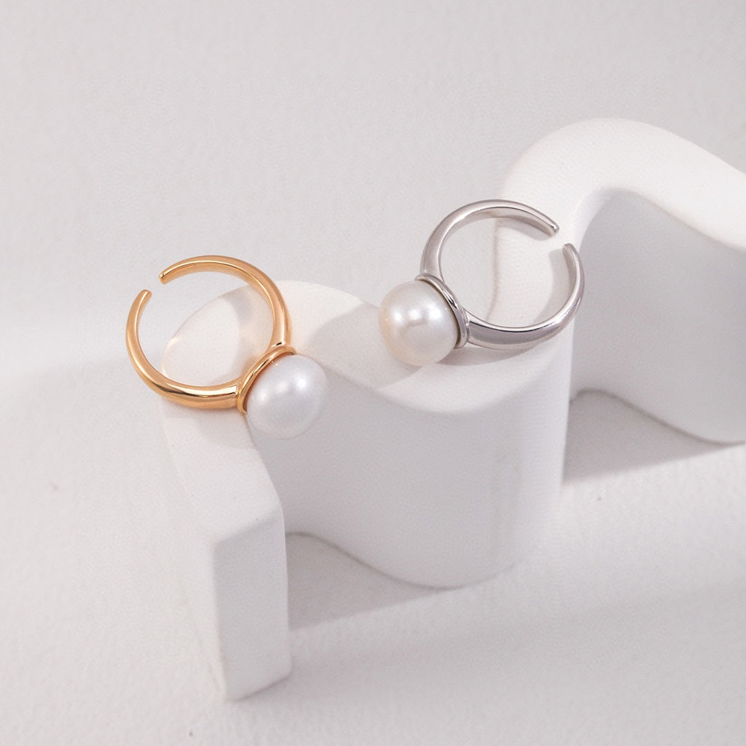 11mm Freshwater Pearl Open Ring