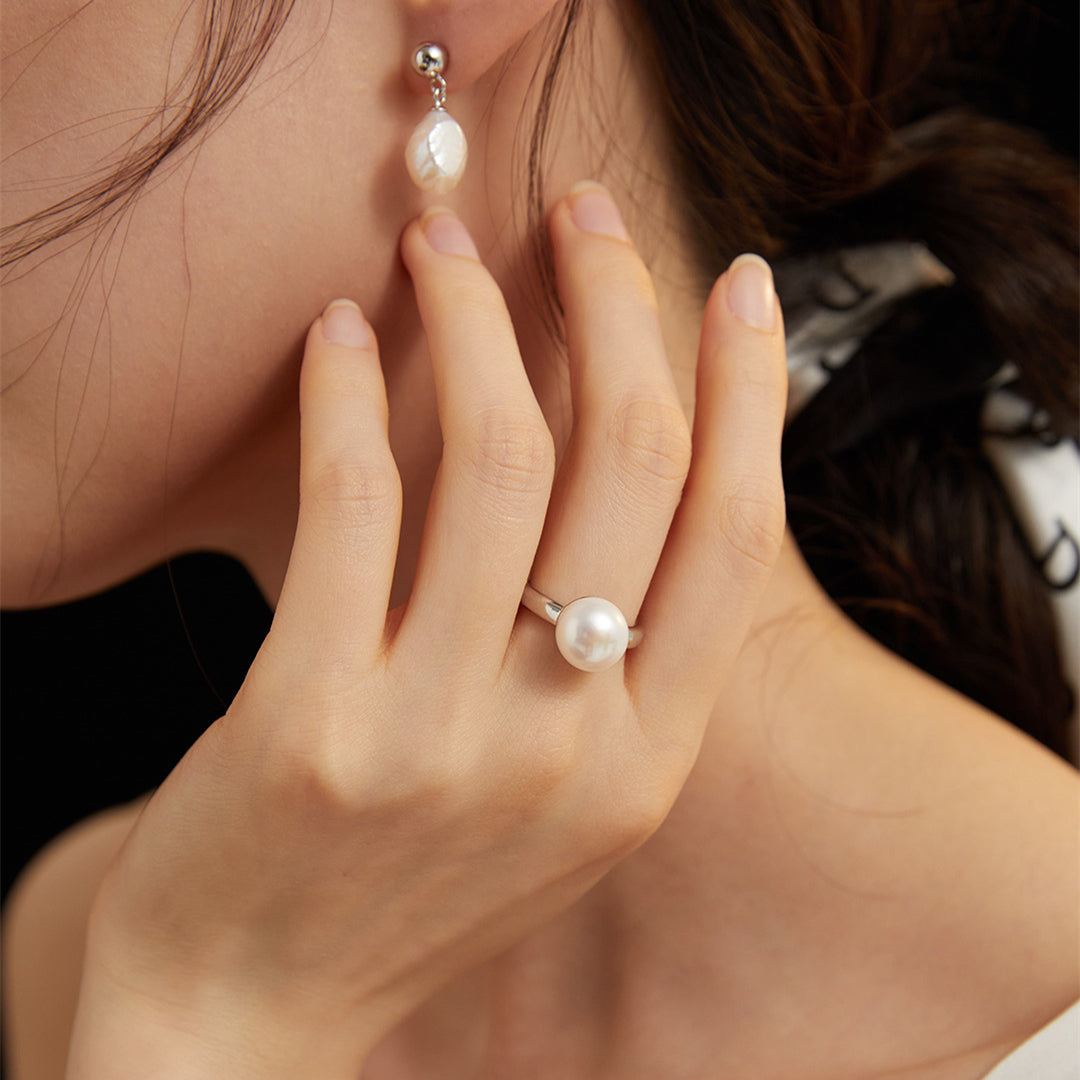 11mm Freshwater Pearl Open Ring