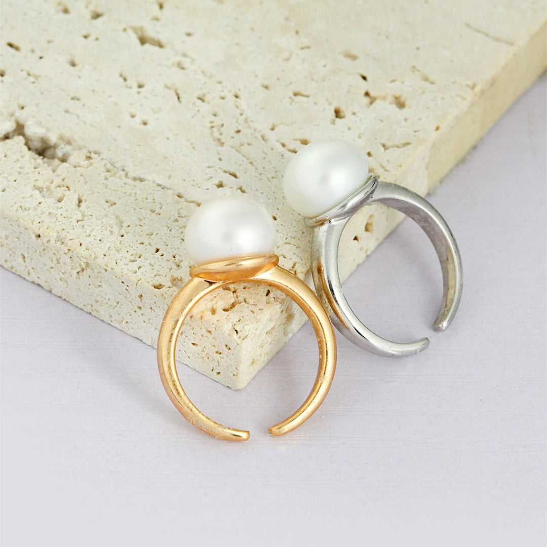 11mm Freshwater Pearl Open Ring
