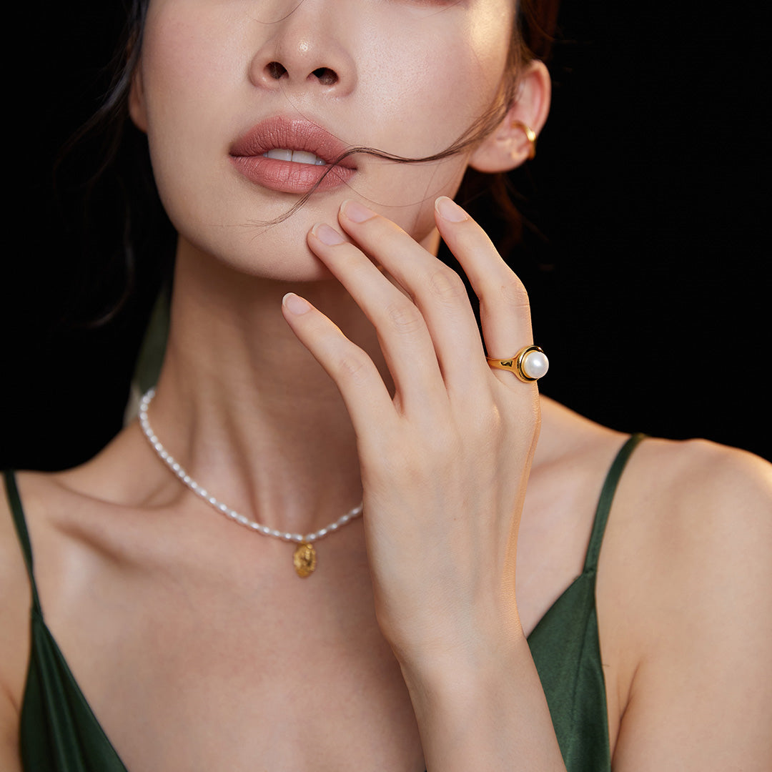 Freshwater Pearl Open Ring