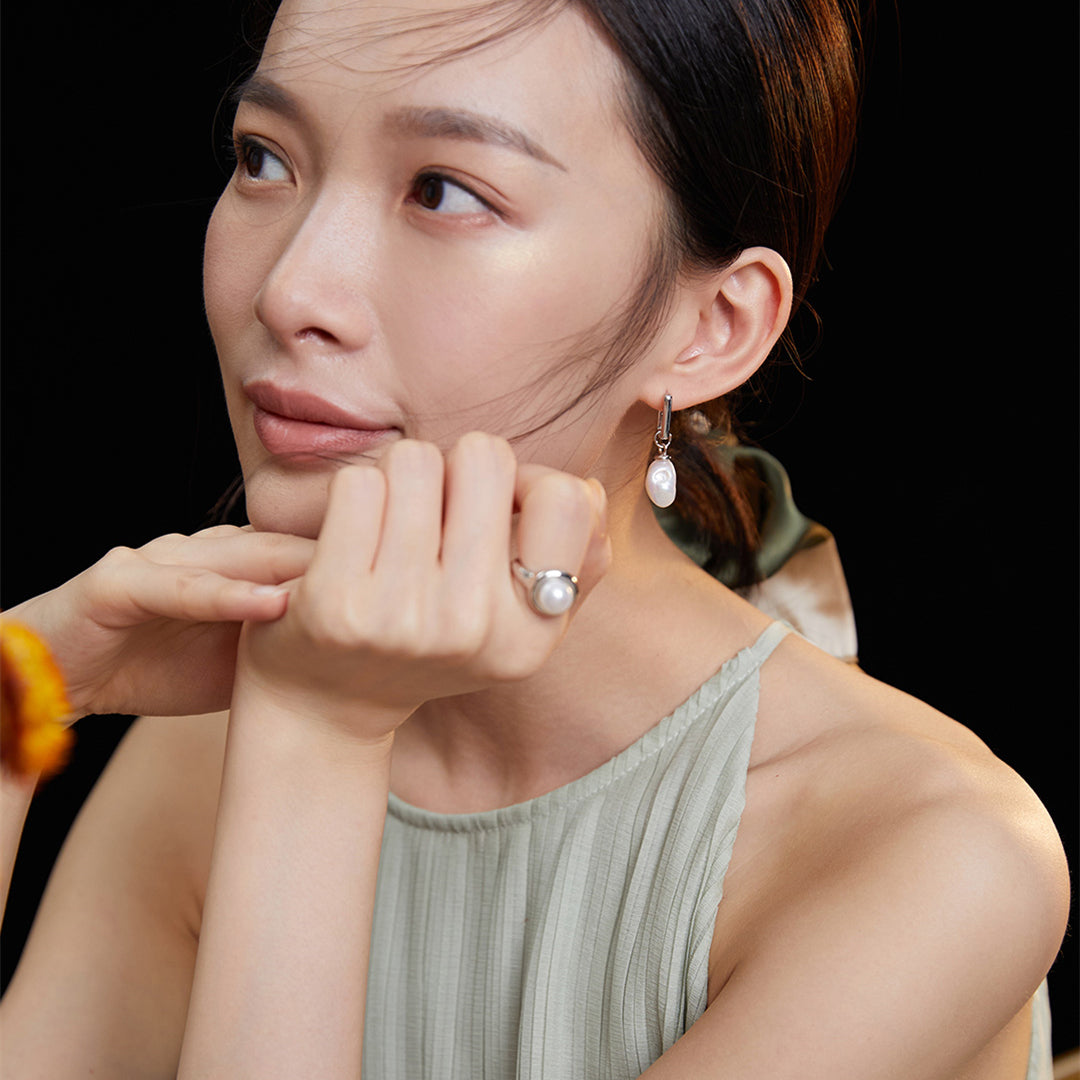 Freshwater Pearl Open Ring