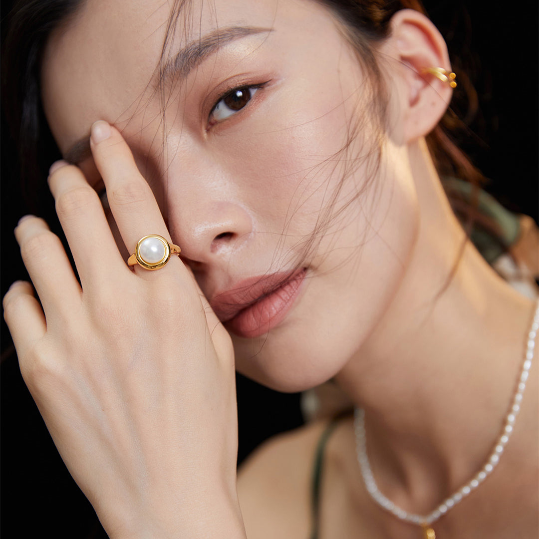 Freshwater Pearl Open Ring