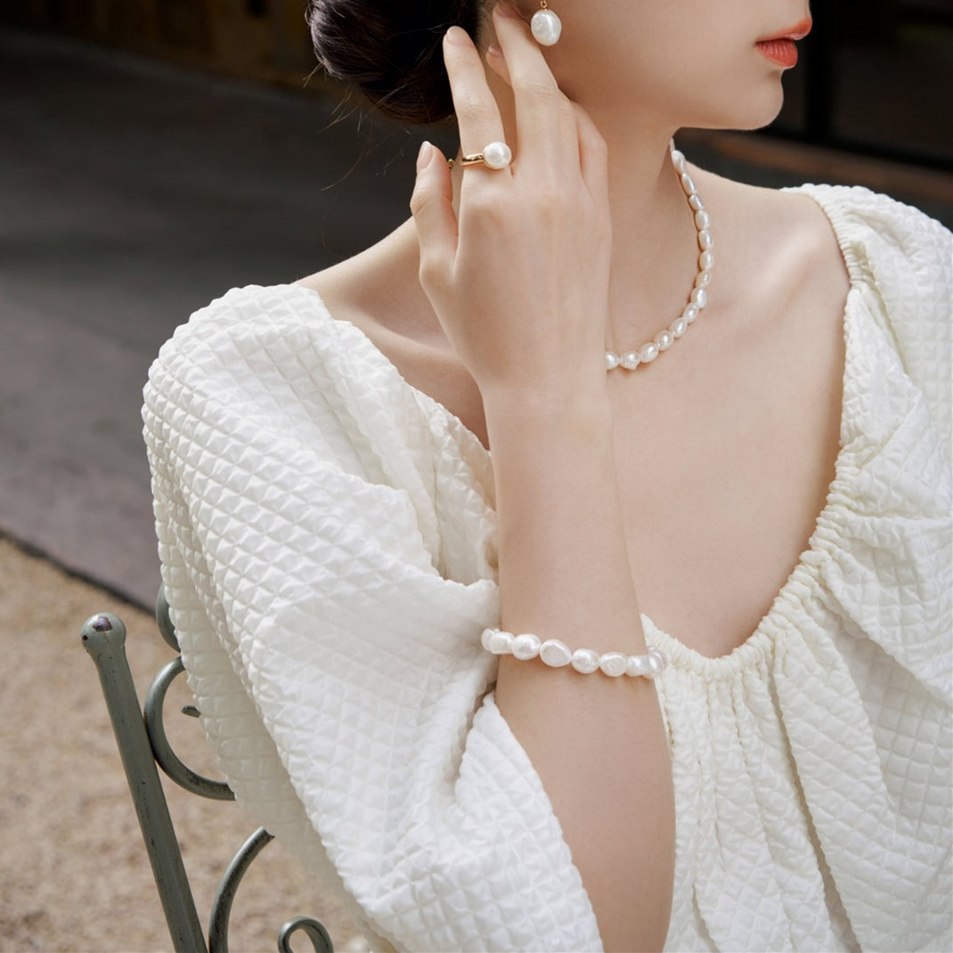 10-11mm Baroque Pearl Bracelet