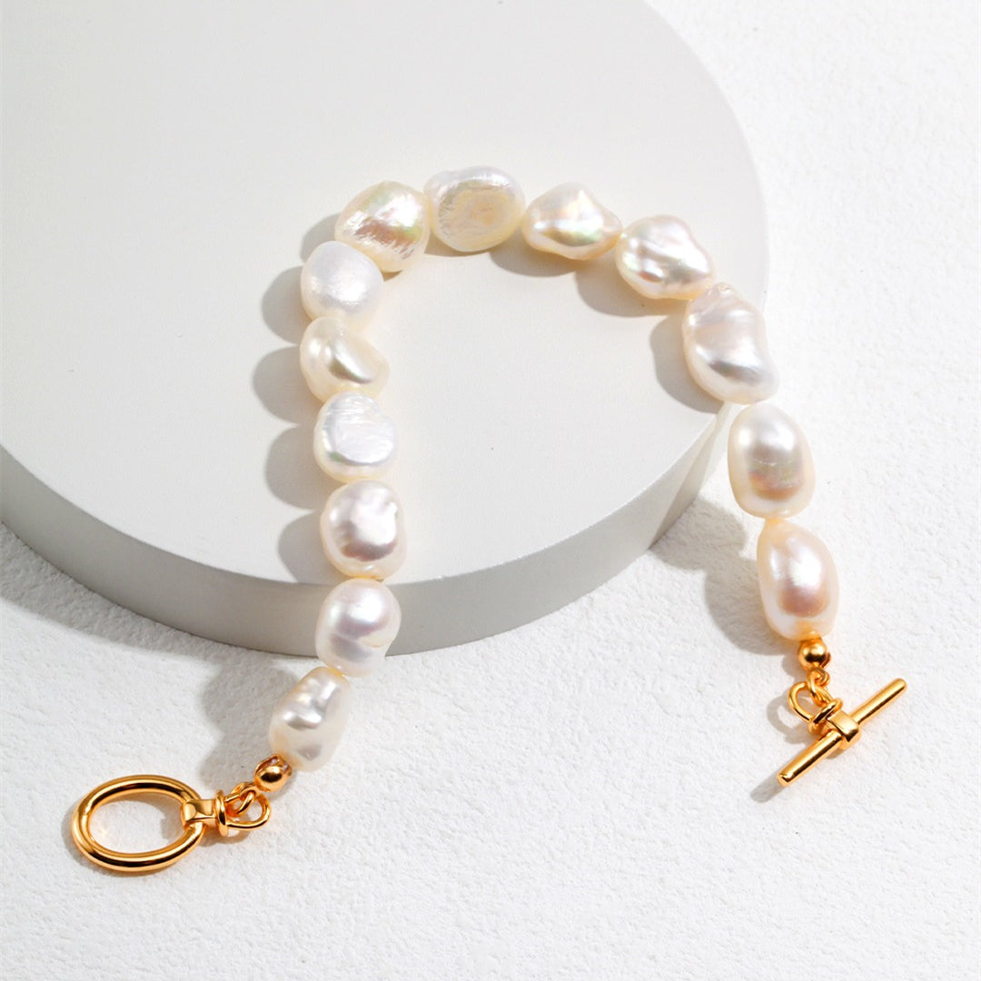 【HYERES LOR】22FW★ Noailles Baroque Pearl Bracelet 10mm HYERES LOR】22FW☆ Noailles Baroque Pearl Bracelet 10mm