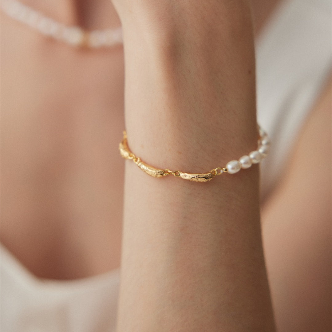 925 Sterling Silver Pearl Bracelet