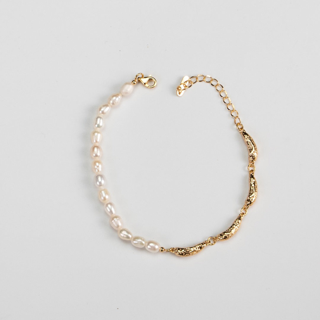 925 Sterling Silver Pearl Bracelet