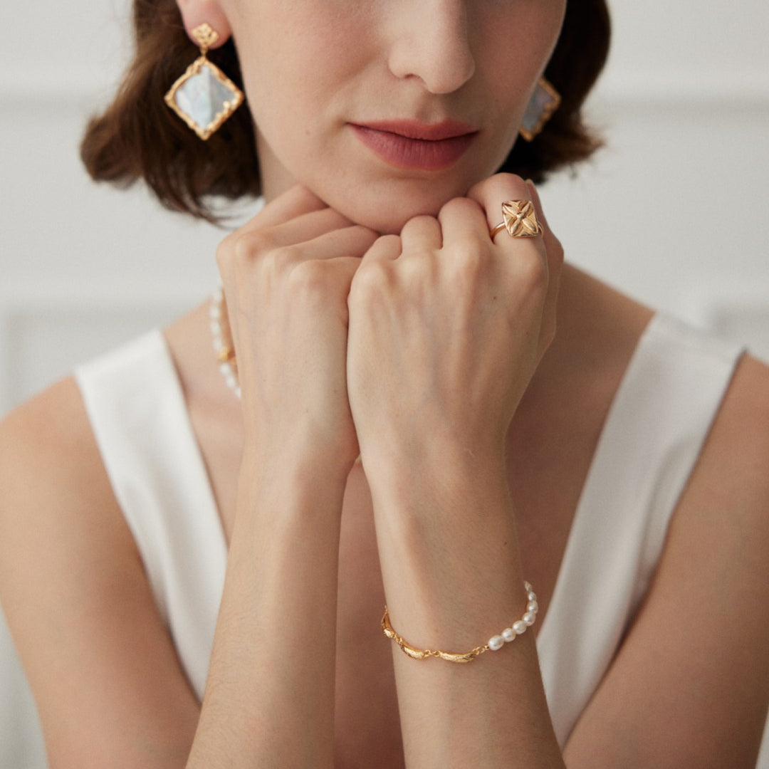 925 Sterling Silver Pearl Bracelet